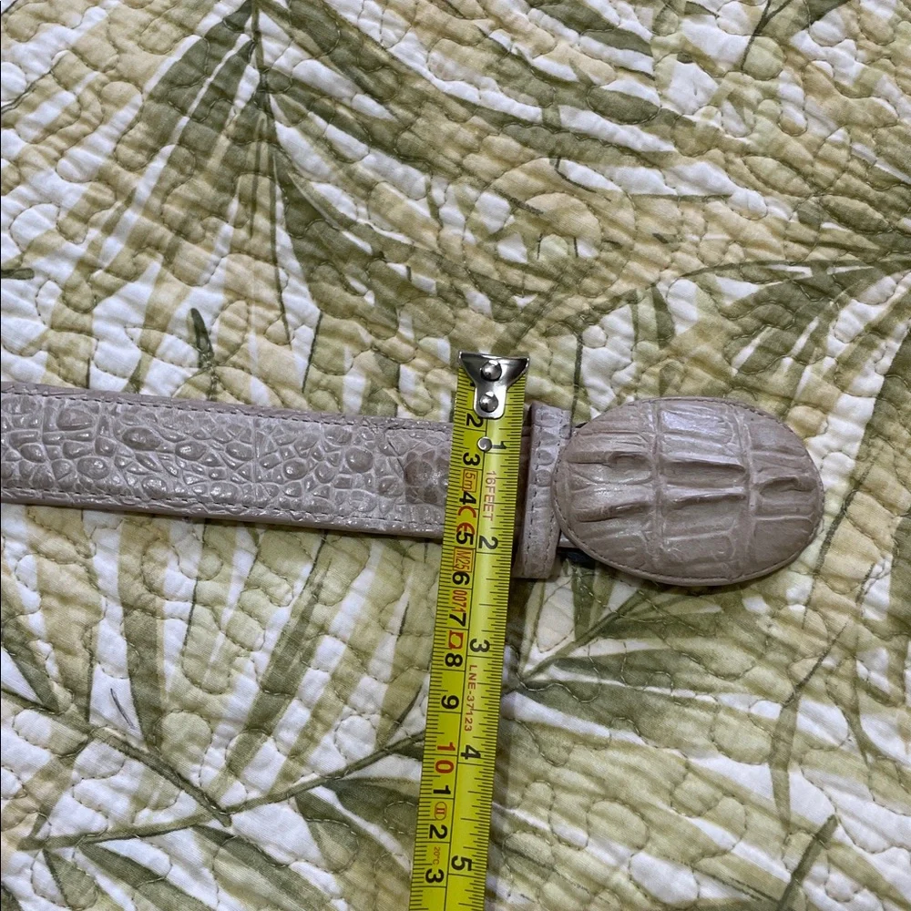 Authentic Cayman alligator leather belt